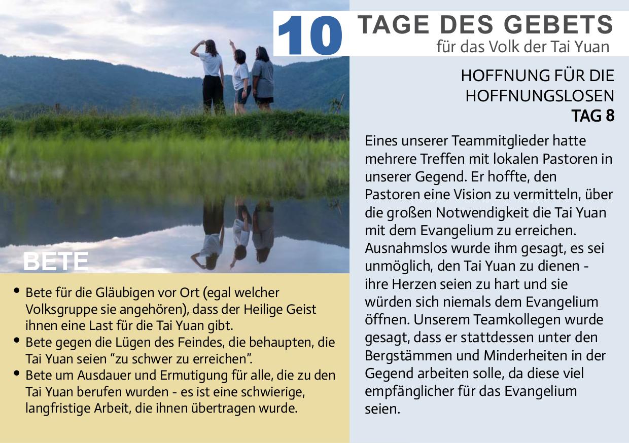 Tag 8