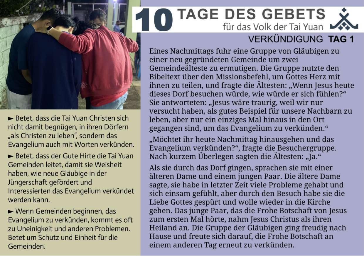 Tag 1
